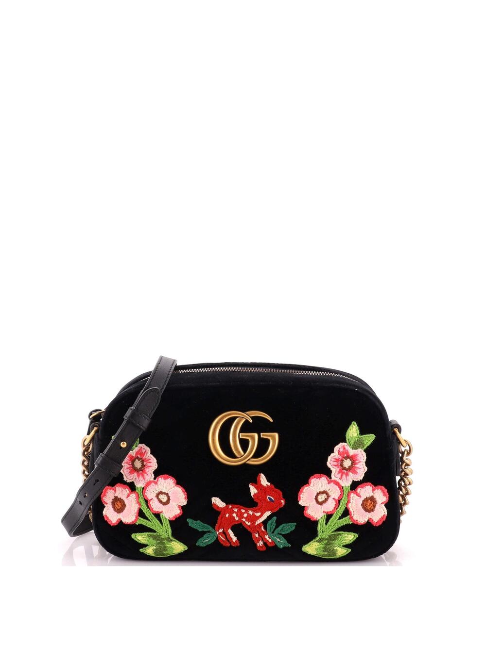 Gucci Gg Marmont Camera Bag Embroidered #340605G12B